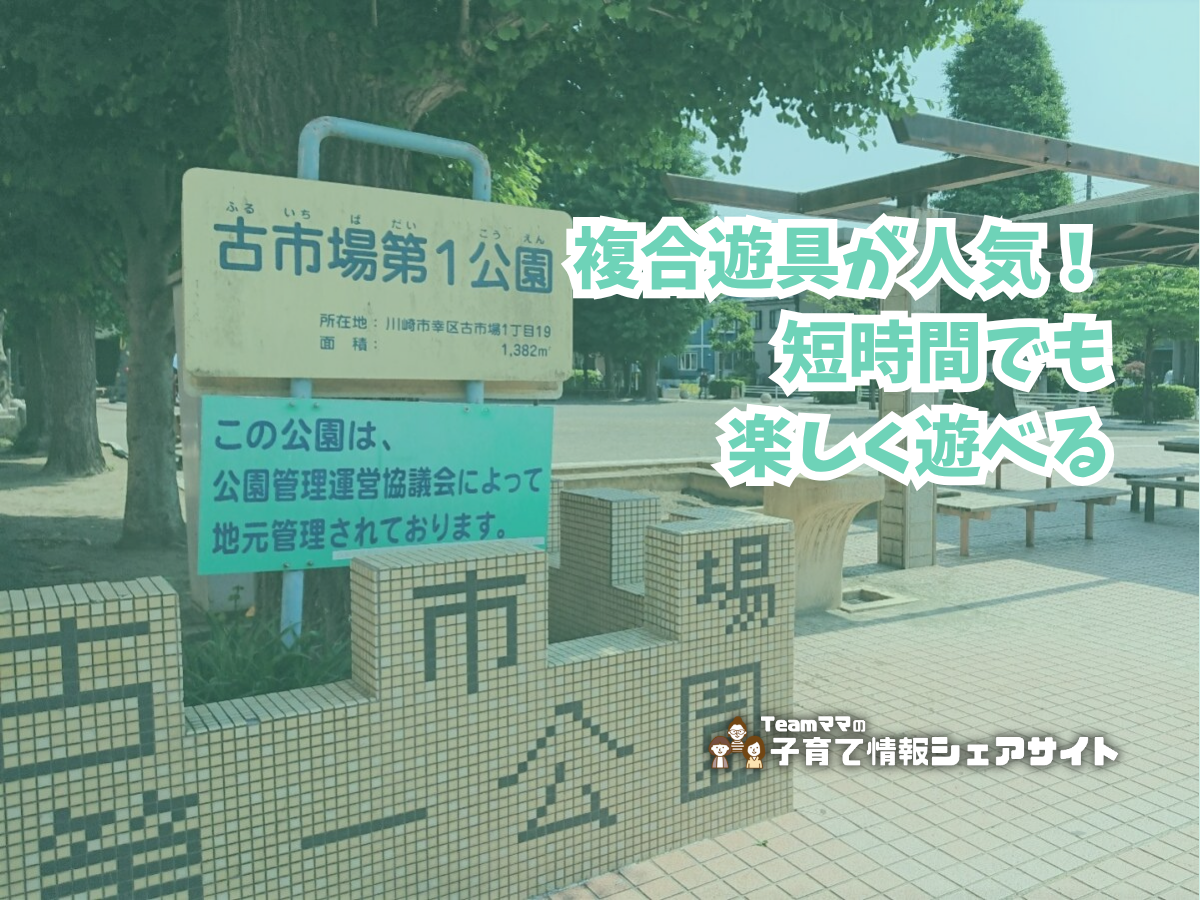 古市場第1公園の看板
