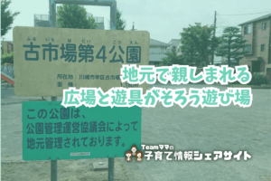 古市場第4公園の看板