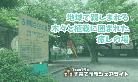 古川町さくら公園の看板