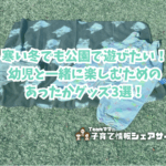 寒い冬でも公園で遊びたい！幼児と一緒に楽しむためのあったかグッズ3選！のアイキャッチ