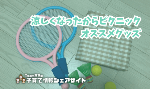 涼しくなったからピクニック、オススメグッズのアイキャッチ