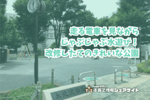 上北沢公園の看板