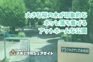 くりばやし児童遊園の看板