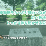 向三谷公園の看板
