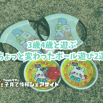 3歳4歳と遊ぶ、ちょっと変わったボール遊び2選のアイキャッチ