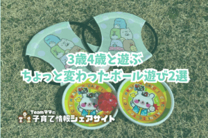 3歳4歳と遊ぶ、ちょっと変わったボール遊び2選のアイキャッチ