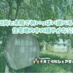 柏たなか第三公園の看板