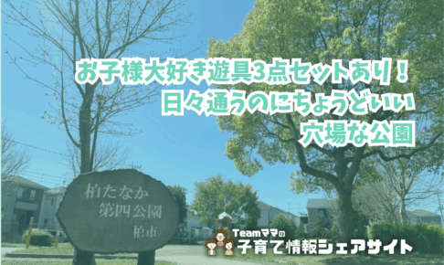 柏たなか第四公園の看板