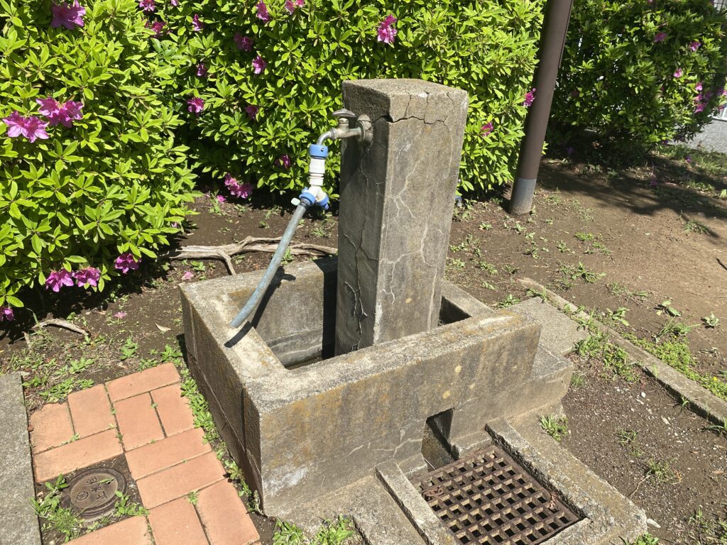加賀第一公園の多目的スペース側の水道
