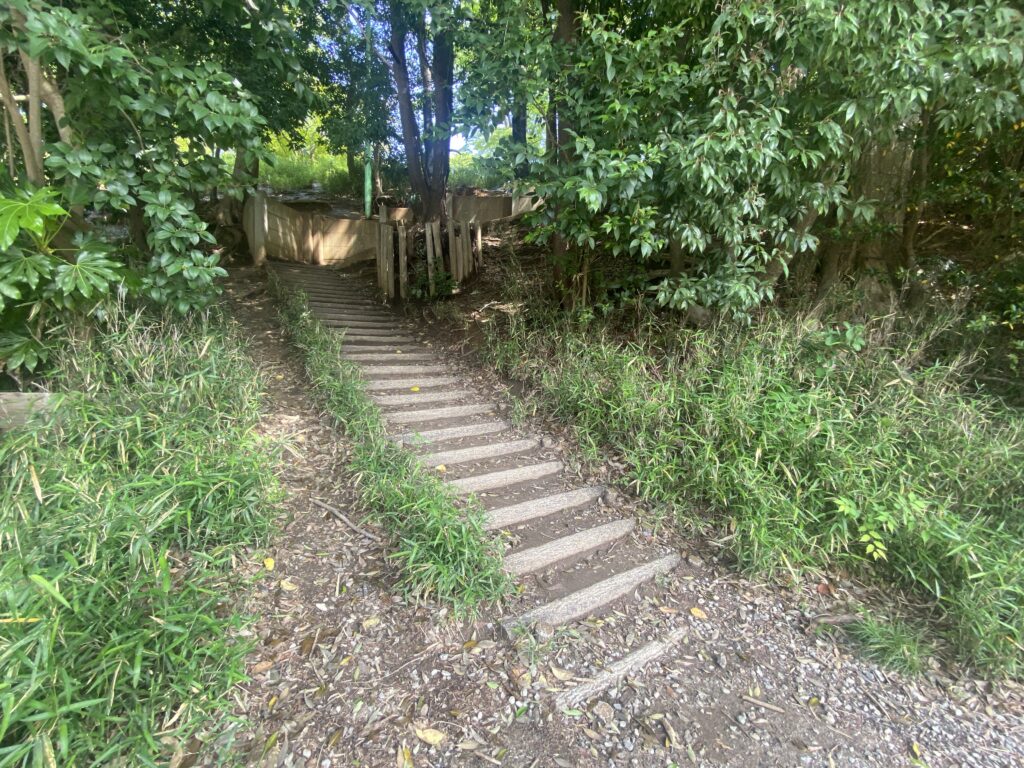 名戸ヶ谷第五公園の階段