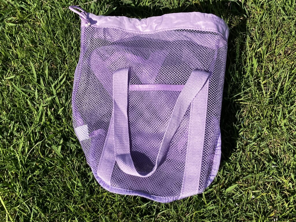 4歳ママ厳選！未就学児公園グッズ持ち運びメッシュバッグ3選のメッシュバッグ巾着
