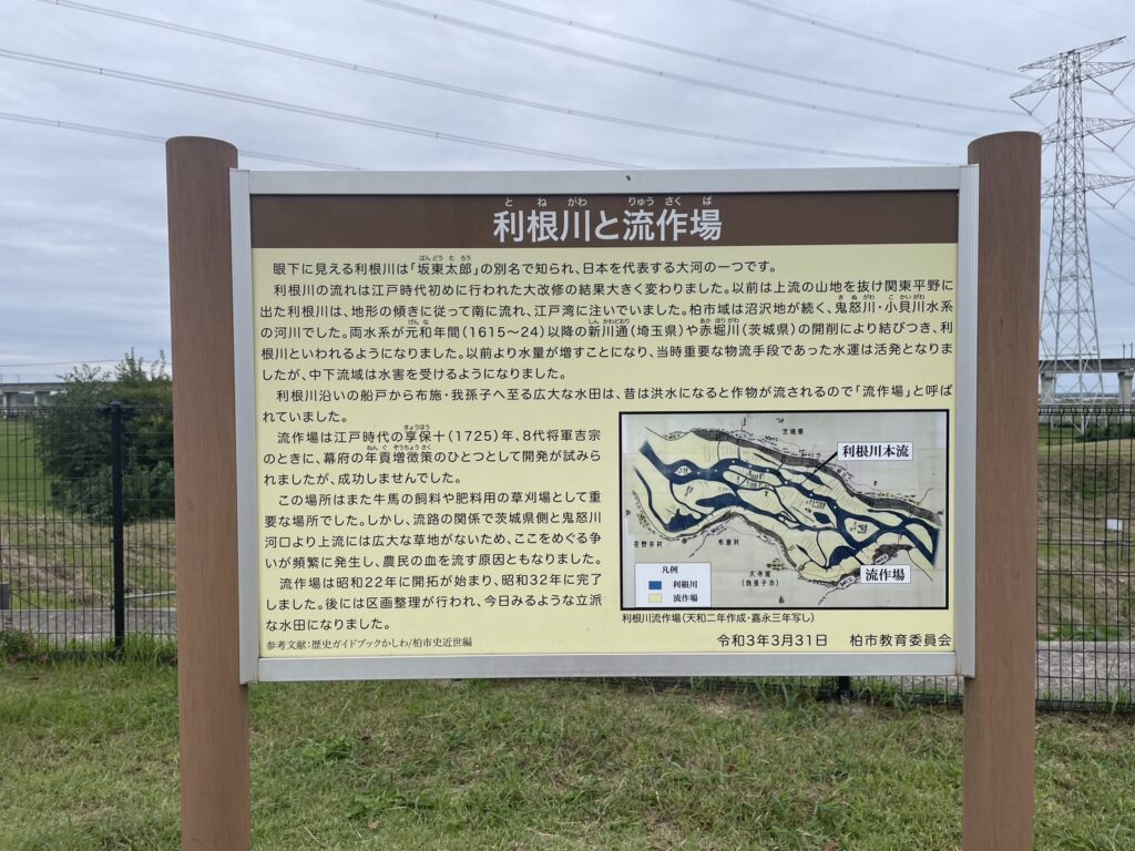 柏たなか北公園の案内板