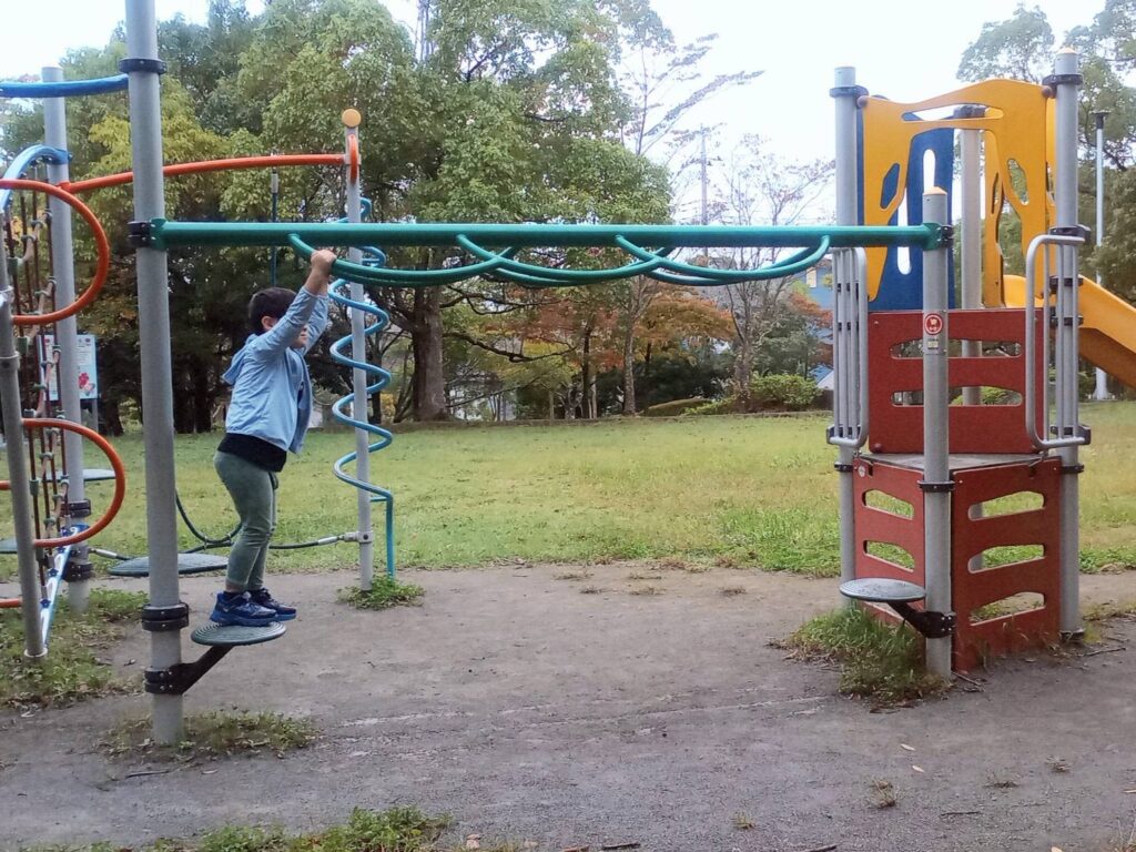 6歳子どもと公園で使う天然虫よけスプレーの公園で遊ぶ子ども