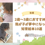 【後編】2歳〜3歳におすすめ！我が子が夢中になった知育絵本10選のアイキャッチ