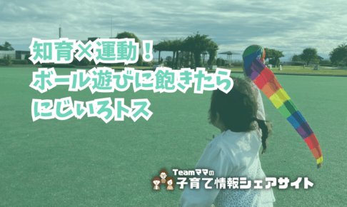 知育×運動！ボール遊びに飽きたらにじいろトスのアイキャッチ
