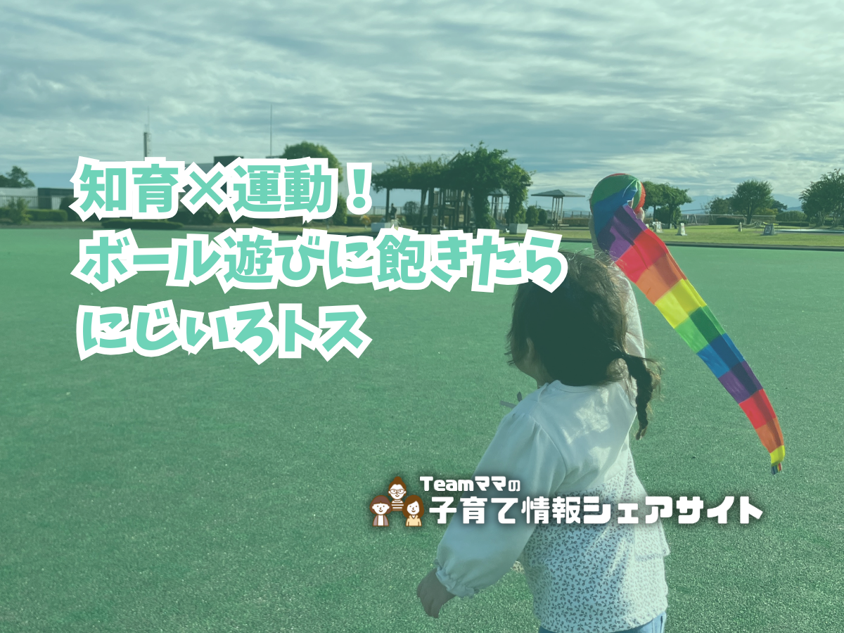 知育×運動!ボール遊びに飽きたらにじいろトスのアイキャッチ