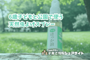 6歳子どもと公園で使う天然虫よけスプレーのアイキャッチ