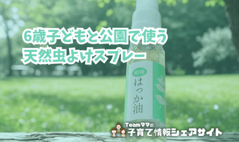 6歳子どもと公園で使う天然虫よけスプレーのアイキャッチ