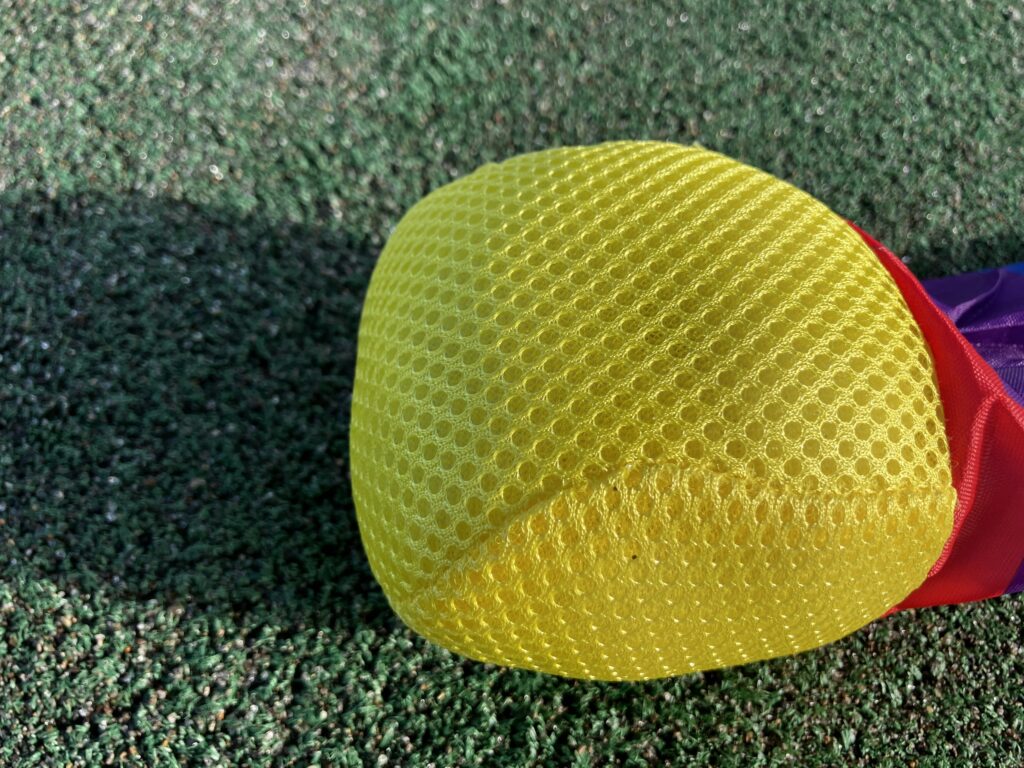 知育×運動!ボール遊びに飽きたらにじいろトスの綿素材
