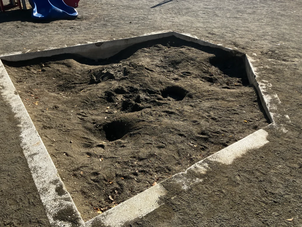 豊岡公園の砂場