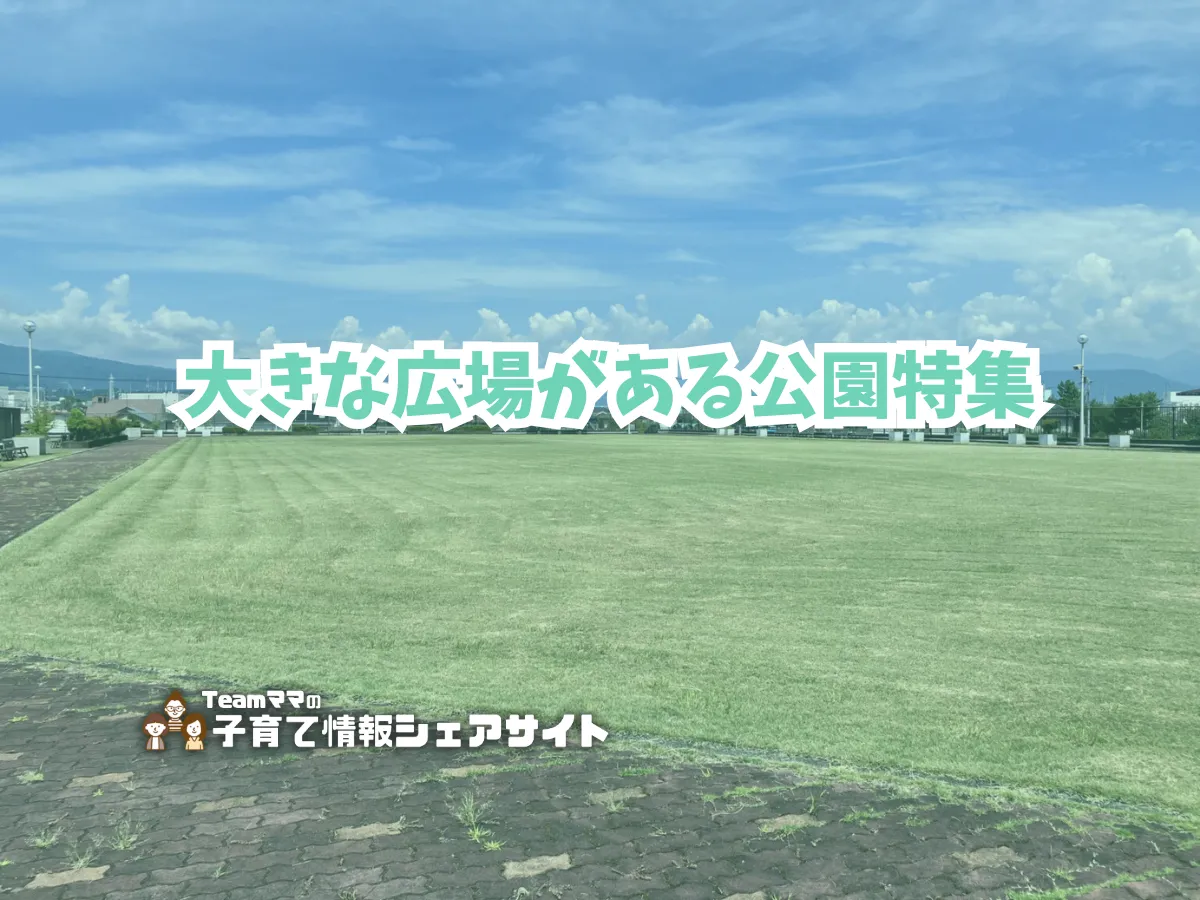 大きな広場がある公園特集のアイキャッチ