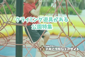 クライミング遊具がある公園特集のアイキャッチ