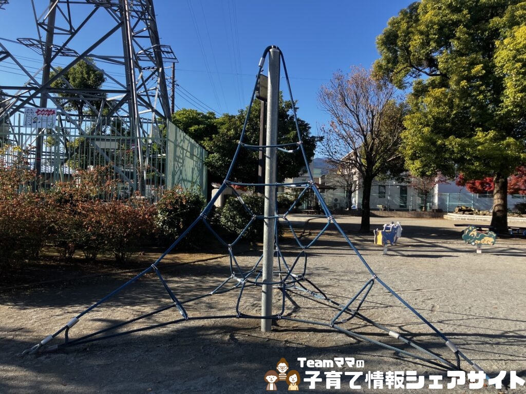 豊岡公園のザイルクライミング