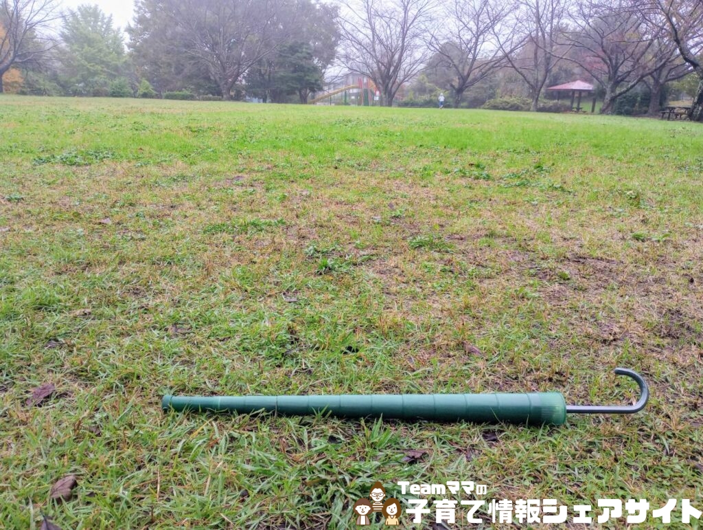 雨の日の公園でお散歩もラクに！おすすめスライド傘のスライド傘収納