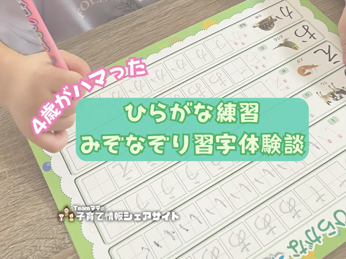 4歳がハマったひらがな練習|みぞなぞり習字体験談のアイキャッチ