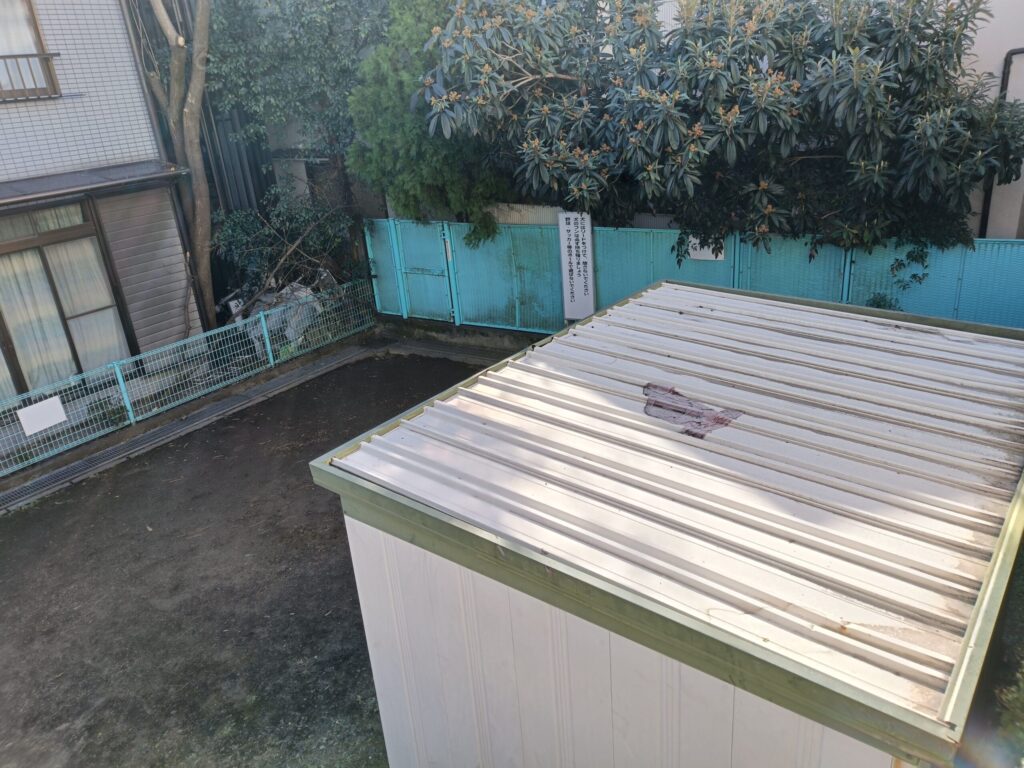 南大塚二丁目ポケット児童遊園の階段上からの景色