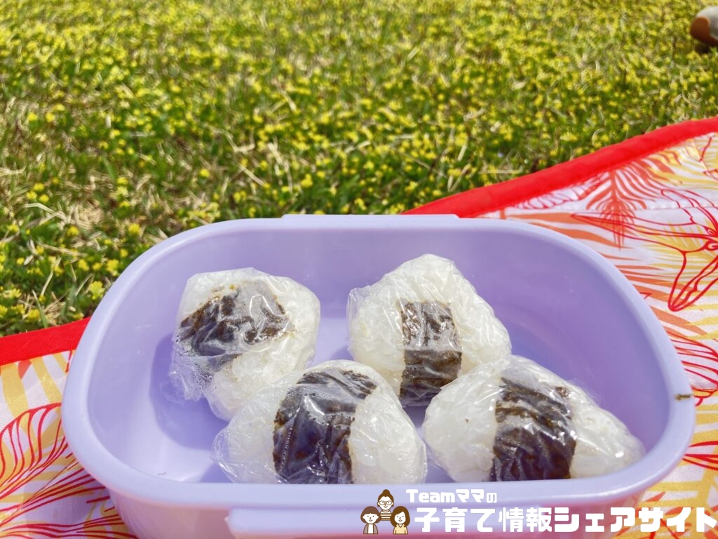 公園ピクニックを楽にする!未就学児ママが本気で推す便利グッズ2選のミニおにぎり4お弁当箱