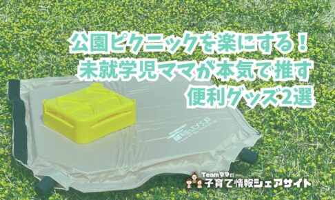 公園ピクニックを楽にする！未就学児ママが本気で推す便利グッズ2選のアイキャッチ