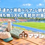 子連れで湘南ベルマーレ観戦!レモンガススタジアム平塚に持っていくと便利なものリストのアイキャッチ